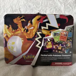 Pokemon Fall 2020 Collector’s Chest Lunch Box Tin Charizard Factory Sealed - Image 1
