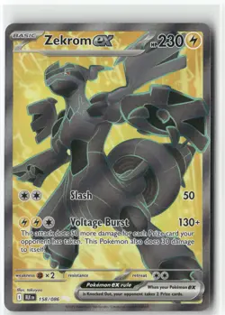 Zekrom ex, Pokemon SV: Black Bolt Secret Rare, 158/086 NM - Image 1