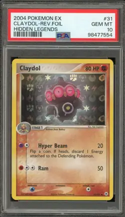 Pokemon Claydol EX Hidden Legends Reverse Holo #31 PSA 10 Gem Mint - Image 1