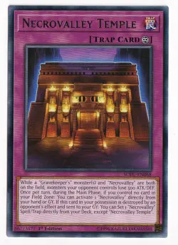 YuGiOh Trap Card Necrovalley Temple SOFU-EN068 1st Edition Rare - Image 1