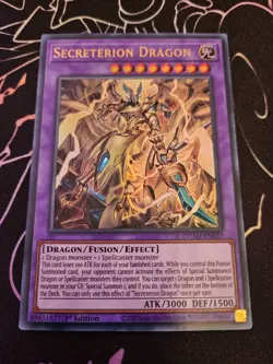 Yu-Gi-Oh! Secreterion Dragon Ultra Rare 1st Edition NM DUAD-EN037 - Image 1