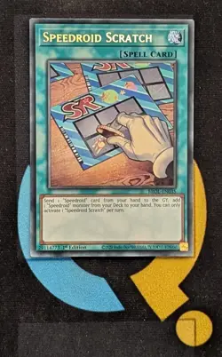 BROL-EN035 Speedroid Scratch Secret Rare 1st Edition YuGiOh - Image 1
