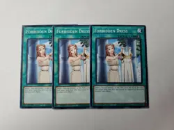 x3 Forbidden Dress EGO1-EN030 Common 1st Edition Near Mint - Image 1