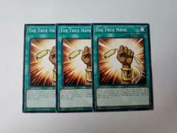 3x The True Name 1st Edition Common EGS1-EN030 Yu-Gi-Oh! NM - Image 1