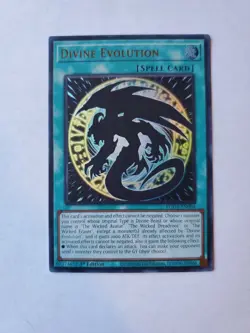 YUGIOH Divine Evolution EGO1-EN004 1st edition Ultra Rare Near-Mint - Image 1