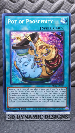 | Yugioh Pot of Prosperity MP22-EN037 1st Prismatic Secret Rare NM/M 🔥 | - Image 1