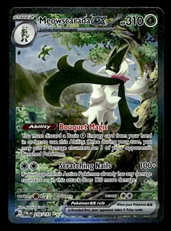 Meowscarada EX Special Illustration Rare Paldea Evolved 256/193, NM Pokemon Card - Image 1