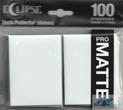 100 PRO-MATTE ECLIPSE Arctic White DECK PROTECTOR CARD SLEEVES FOR MTG ULTRA PRO - Image 1