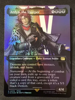 NM Borderless Foil Ardyn, the Usurper, MTG, Final Fantasy, Magic, 379 - Image 1