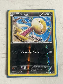 Scraggy 66/111 Furious Fists Common Reverse Holo Pokemon Card - Image 1