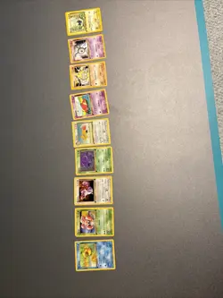 9 Vintage Cards, 1st Edition Pokemon Trading Cards Assorted Lot - Image 1