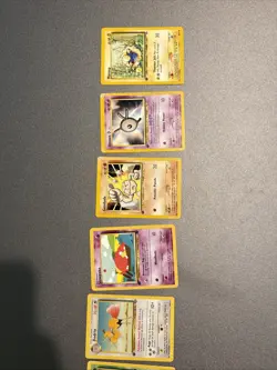 9 Vintage Cards, 1st Edition Pokemon Trading Cards Assorted Lot - Image 3