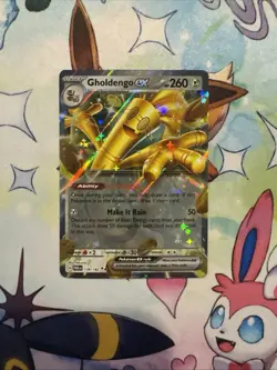 Gholdengo EX 139/182 Sv04: Paradox Rift Holo English Card Near Mint Condition - Image 1