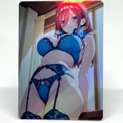 Quintessential Quintuplets Miku Nakano Goddess Anime Waifu ACG Foil Card - Image 1