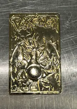 1999 Pokemon Burger King Nintendo 23 Karat Gold Plated Charizard Card No Ball - Image 2