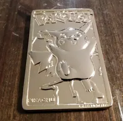 1999 Pokemon Pikachu 24K Gold Plated Trading Card Burger King - Image 1