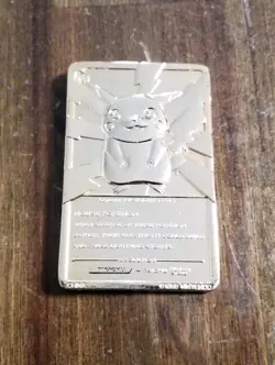 1999 Pokemon Pikachu 24K Gold Plated Trading Card Burger King - Image 3