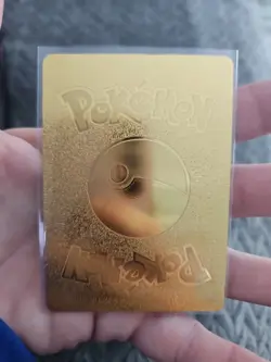 Charizard V Gold Foil Fan Art Vinyl Premium Collector Pokemon Display Card - Image 2