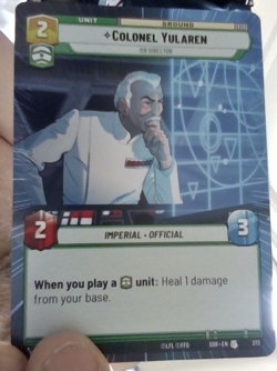 Star Wars Unlimited Official FFG card: Colonel Yularen HYPERSPACE - Image 1
