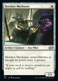 Hotshot Mechanic, Jumpstart 2022, Near Mint x 1 MTG - Image 1
