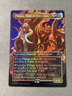Phlage, Titan of Fire's Fury (Borderless) Modern Horizons 3 Foil NM - Image 1