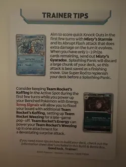 Destined Rivals - Trainer Tips Build & Battle Pokemon Card Team Rockets Grunts - Image 2