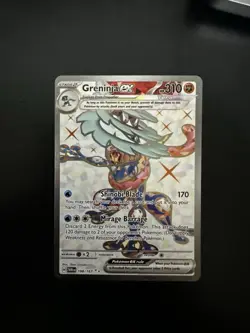 [NM] Greninja EX 198/167 Full Art Ultra Rare Twilight Masquerade Pokemon Card - Image 1