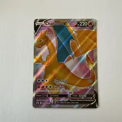 2020 Pokemon Champions Path Elite Black Star Promo Charizard V #SWSH050 NM - Image 2