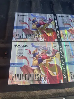 Magic: The Gathering - Final Fantasy Collector Booster Omega Box Lot of 4 - Image 2