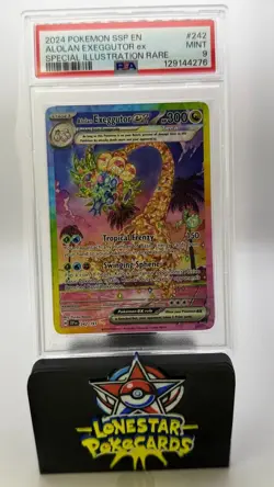 2024 POKEMON SSP EN-SURGING SPARKS #242 ALOLAN EXEGGUTOR EX PSA 9 #242 - Image 1