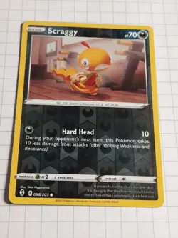Pokemon TCG Scraggy Evolving Skies 098/203 Reverse Holo Common - Image 1