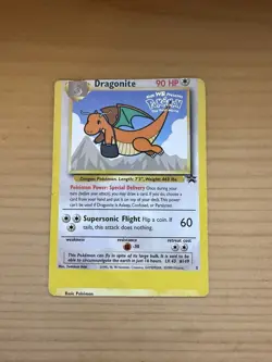 ERROR Pokemon DRAGONITE - Black Star Promo - 5 - Misprint Miscut Error - Image 1
