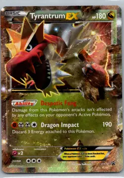 Pokemon TCG Tyrantrum-EX XY70 XY Black Star Promos Holo LP - Image 1
