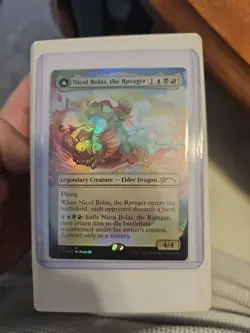 MTG Magic 1x Nicol Bolas the Ravager Borderless Secret Lair Drop Mint - Image 1