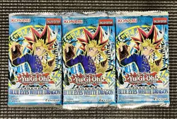 Yu-Gi-Oh! English Legend of Blue-Eyes 2014 Unsearched Sealed Booster Packs (3) - Image 1