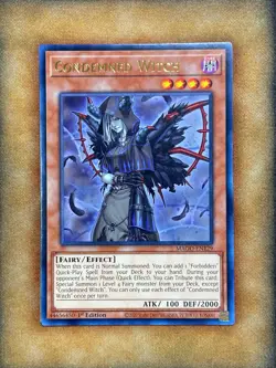 Yugioh Condemned Witch MAGO-EN129 Rare 1st Ed NM - Image 1