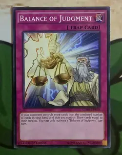 X 1 Balance of Judgment NM-LP CORE-EN078 1st Edition YuGiOh - Image 1