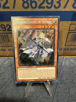 Yu-Gi-Oh! Dogmatika Ecclesia, the Virtuous 1st Edition Secret Rare RA01-EN020 NM - Image 1