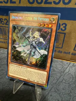 Yu-Gi-Oh! Dogmatika Ecclesia, the Virtuous 1st Edition Secret Rare RA01-EN020 NM - Image 3