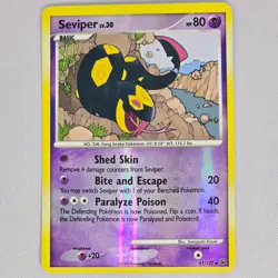 Seviper 61/127 Platinum Reverse Holo Uncommon Pokemon Card TCG English HP - Image 1