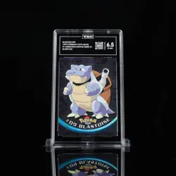 Blastoise #09 TAG 6.5 Ex-Mint+ Foil TV Animation Edition Topps Blue Pokemon Card - Image 1
