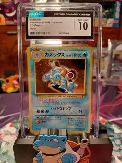 1998 Pokemon CD Promo Blastoise Card Graded CGC 10 - Image 1