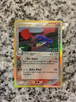Pokemon TCG Salamence EX Delta Species Holo Rare Card 14/113 LP - Image 1