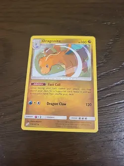 Dragonite 119/181 Pokemon TCG Sun & Moon Team Up Cosmos Holo Rare Pokemon Card - Image 1