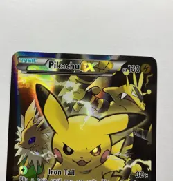 Pikachu EX XY124 XY Black Star Promo Holo Art Pokemon Card LP - Image 3