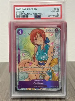 O-Nami (Illustration Box Vol.1) OP05-062 One Piece Promotion Cards Foil - PSA10 - Image 1