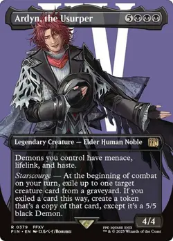 MAGIC FINAL FANTASY ARDYN, THE USURPER (BORDERLESS) R 379 FIN MTG FCA TCG - Image 1
