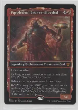 Purphoros Bronze-Blooded (Showcase) Foil Magic: Theros Beyond Death THB #265 - Image 1