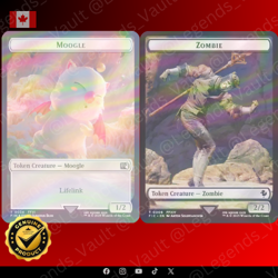 Moogle // Zombie Double-Sided Token (Surge Foil) T Commander: FINAL FANTASY 34 / - Image 1