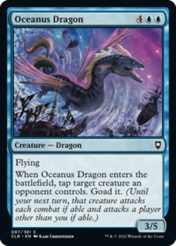 Oceanus Dragon, Commander Legends: Battle for Baldur's Gate, Near Mint x 1 MTG - Image 1